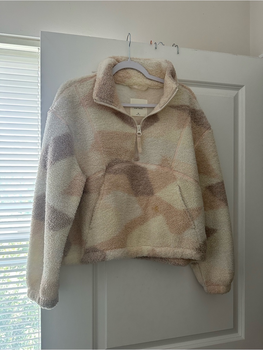 Gentle Fawn Neutral Camo Sherpa Half-Zip Pullover